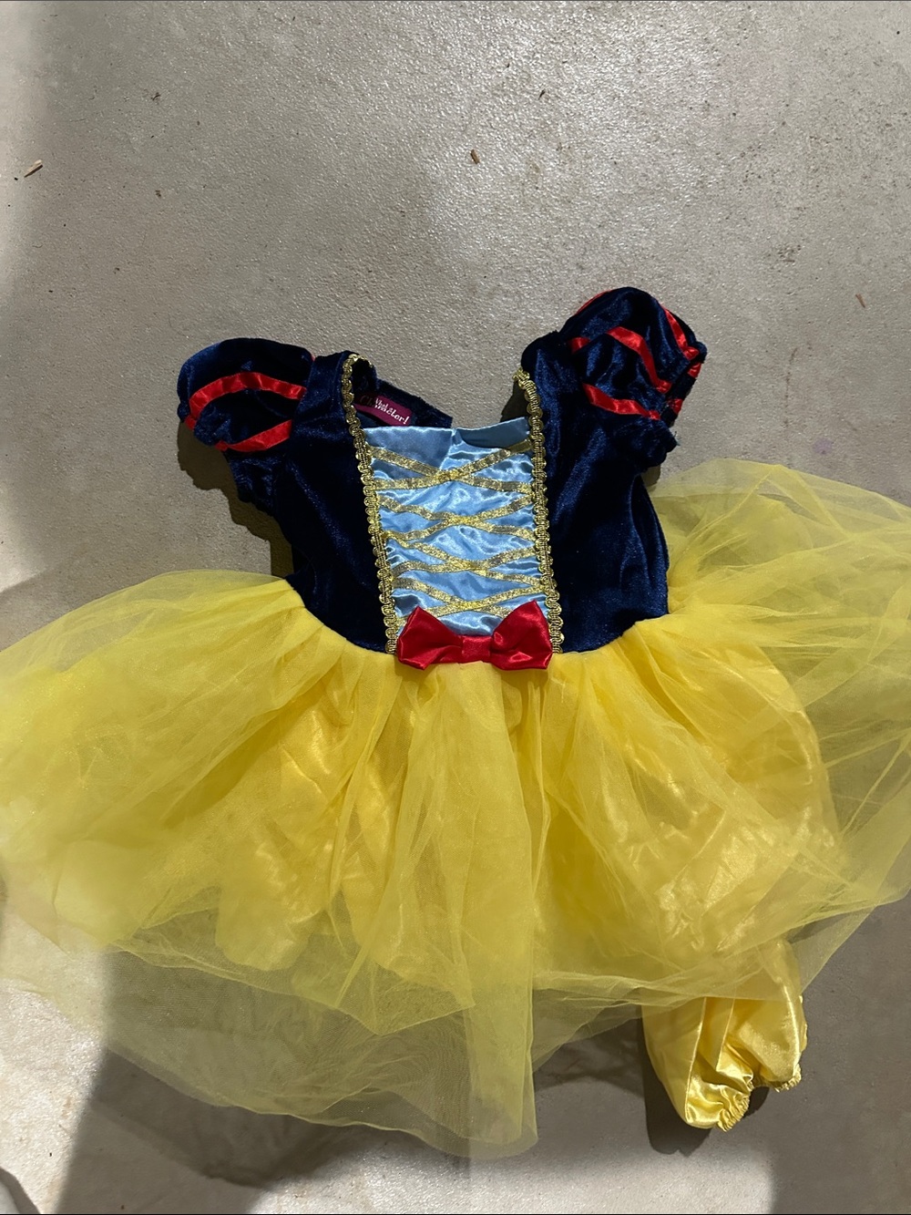 Snow White princess costume Navy and Yellow Princess Tutu Costume -